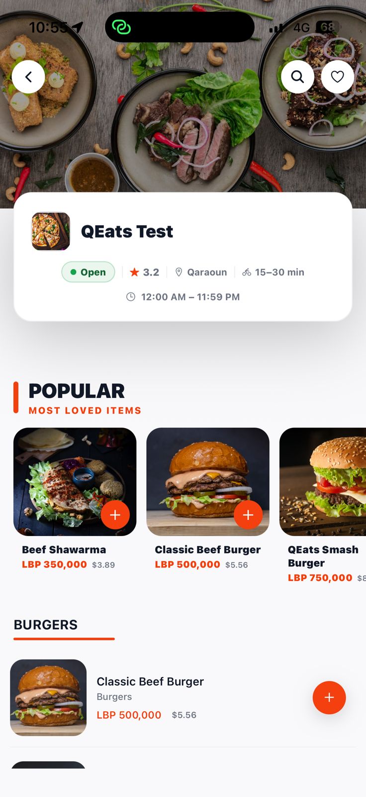 QEats app